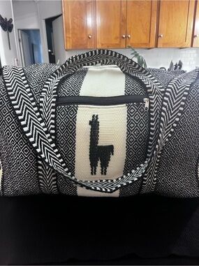 Artisan Handmade Peruvian Alpaca Wool Travel Bag Weekender
